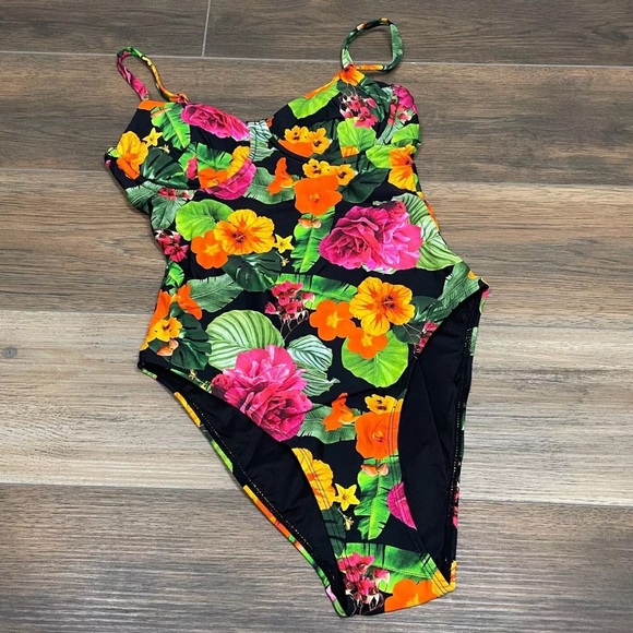 ANDIE The Bermuda One Piece Floral Swimsuit XS - Picture 1 of 11